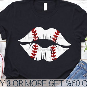 Honkbal moeder SVG, lippen SVG, softbal SVG, honkbal Svg, grappig honkbalshirt Svg, Png, Svg-bestanden voor Cricut, sublimatie ontwerpen downloads