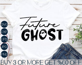 Future Ghost SVG, Halloween SVG, Spooky SVG, Ghost Svg, Kids Halloween Svg, Boo Svg, Svg Files for Cricut, Sublimation Designs Downloads