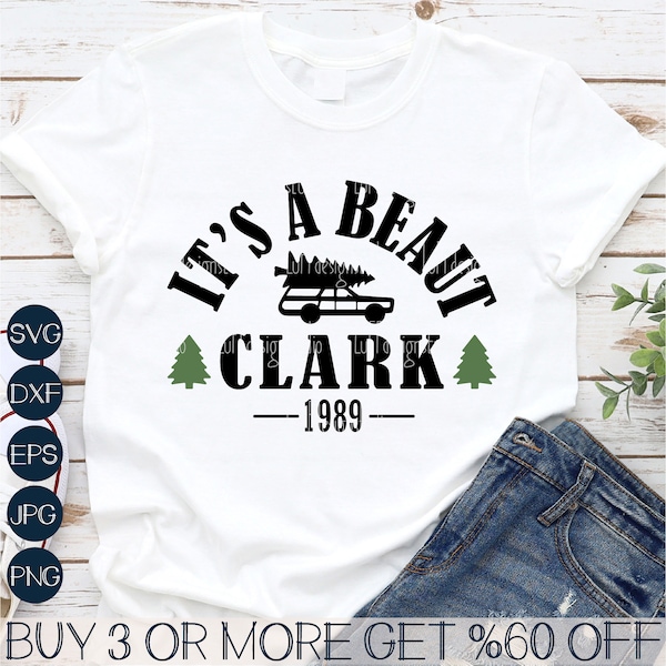 It's A Beaut Clark SVG, Funny Christmas Shirt SVG, Vacation SVG, Truck Svg, Tree Png, Svg Files For Cricut, Sublimation Designs Downloads