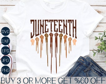 Juneteenth Svg, Fist SVG, Black History Svg, BLM Svg, Fist Bump, African American, Png, Svg Files For Cricut, Sublimation Designs Downloads