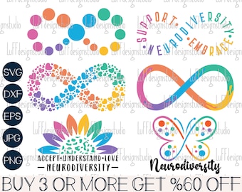 Autism SVG, Autism Awareness SVG, Neurodiversity Autism Infinity SVG, Autism Mom Svg, Png, Files For Circuit, Sublimation Designs Downloads