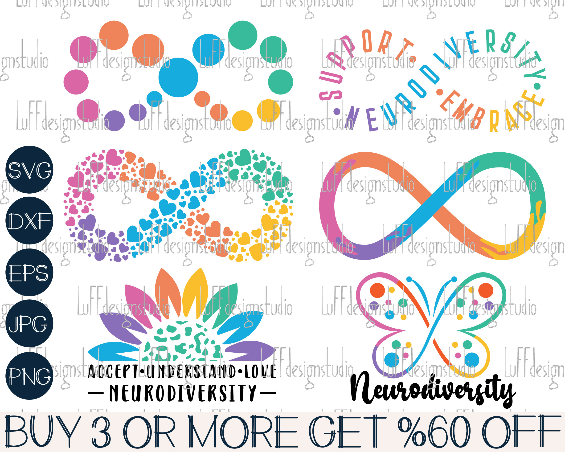 Autism SVG, Autism Awareness SVG, Neurodiversity Autism Infinity SVG ...