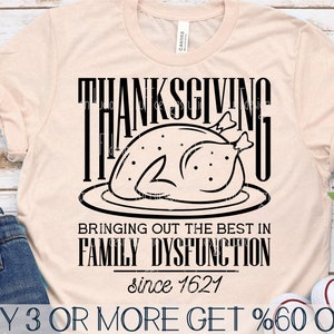 Disfunción familiar SVG, Acción de Gracias SVG, Desde 1621 SVG, Pavo SVG, Otoño SVG, PNG, Archivos SVG para Cricut, Descargas de diseños de sublimación