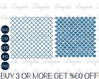 Mermaid Pattern SVG, Fish Scale SVG, Seamless Mermaid Scales SVG, Dragon Scales Svg, Png, Files For Cricut, Sublimation Designs Downloads