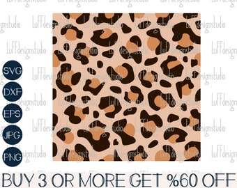 Leopard Pattern SVG, Cheetah Print SVG, Leopard Print SVG, Animal, Png, Dxf, Svg Files For Cricut, Silhouette, Sublimation Designs Downloads