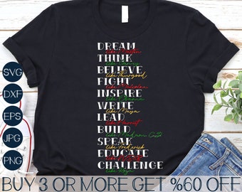 Juneteenth Svg, histoire des Noirs SVG, chefs noirs SVG, source d'inspiration SVG, Blm Svg, Png, fichiers Svg pour Cricut, téléchargements de dessins par sublimation