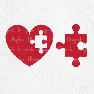 Valentine Couples SVG, Funny Valentines Day MatchingSVG, Mr and Mrs Svg, Heart Puzzle Png Files For Cricut, Sublimation Designs Downloads image 4