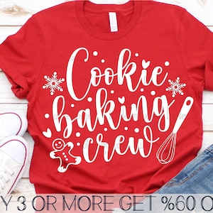 Cookie Back Crew SVG, Familie Weihnachten SVG, Lebkuchen SVG, Weihnachtsbackteam, Png, Dateien für Cricut, Sublimation Designs Downloads
