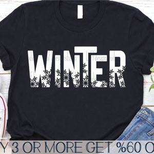 Winter SVG, Schneeflocke SVG, Weihnachten SVG, Hallo Winter Png, beliebte zwart, kalte draußen svg-Dateien für Cricut, Sublimation Designs Downloads