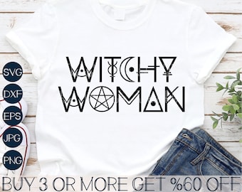 Witchy Woman SVG, Halloween Mom SVG, Spooky SVG, Magic Items Svg, Funny Quotes Svg, Png, Svg Files for Cricut, Sublimation Designs Downloads