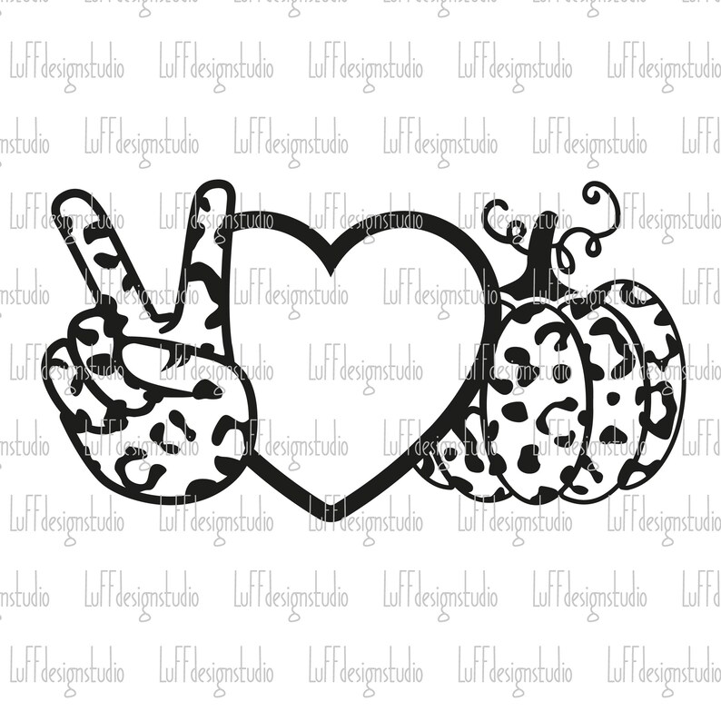 Peace Love Pumpkin SVG Leopard Pumpkin SVG Fall Shirt SVG ...