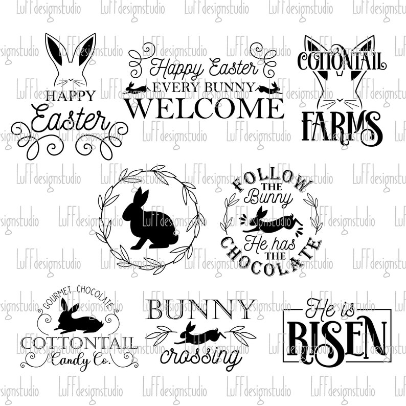 Easter SVG Easter Sign SVG Easter SVG Bundle Easter Etsy