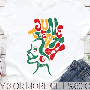 Juneteenth Svg, Black Woman SVG, Black History SVG, Black Queen Svg, Afro Girl Svg, Png, Svg Files For Cricut, Sublimation Designs Downloads