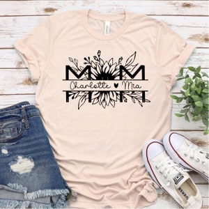 Blumen Mom SVG, Muttertag SVG, Sonnenblume SVG, Mom Leben SVG, Split Mom Shirt SVG, Nana Png, Dateien für Cricut, Sublimation Designs Downloads Bild 6