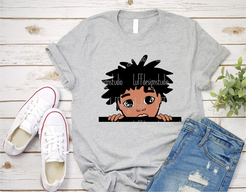 Download Peek A Boo Boy SVG Peeking Afro Boy SVG Black Kid SVG | Etsy