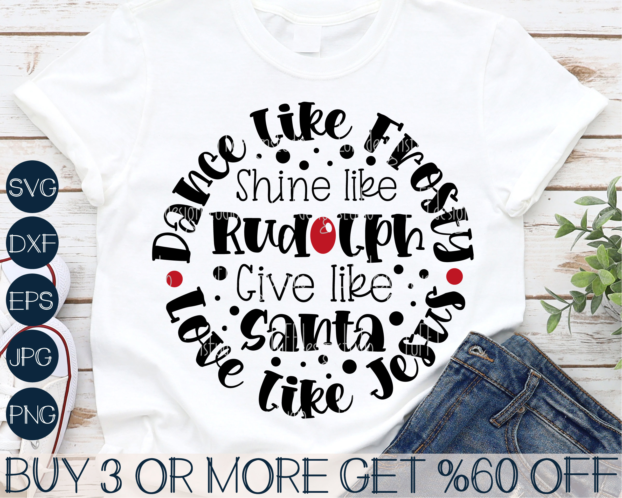 Dance Like Frosty Christmas Tee main image 0