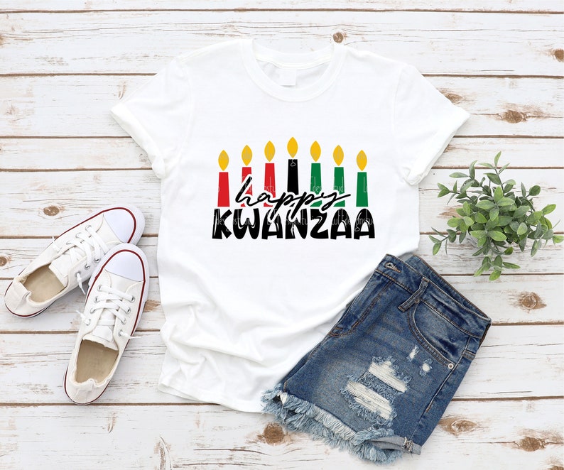 Happy Kwanzaa SVG, Black Christmas SVG, Kwanzaa Candles SVG, Melanin, History, Png, Dxf, Svg Files For Cricut, Sublimation Designs Downloads image 3