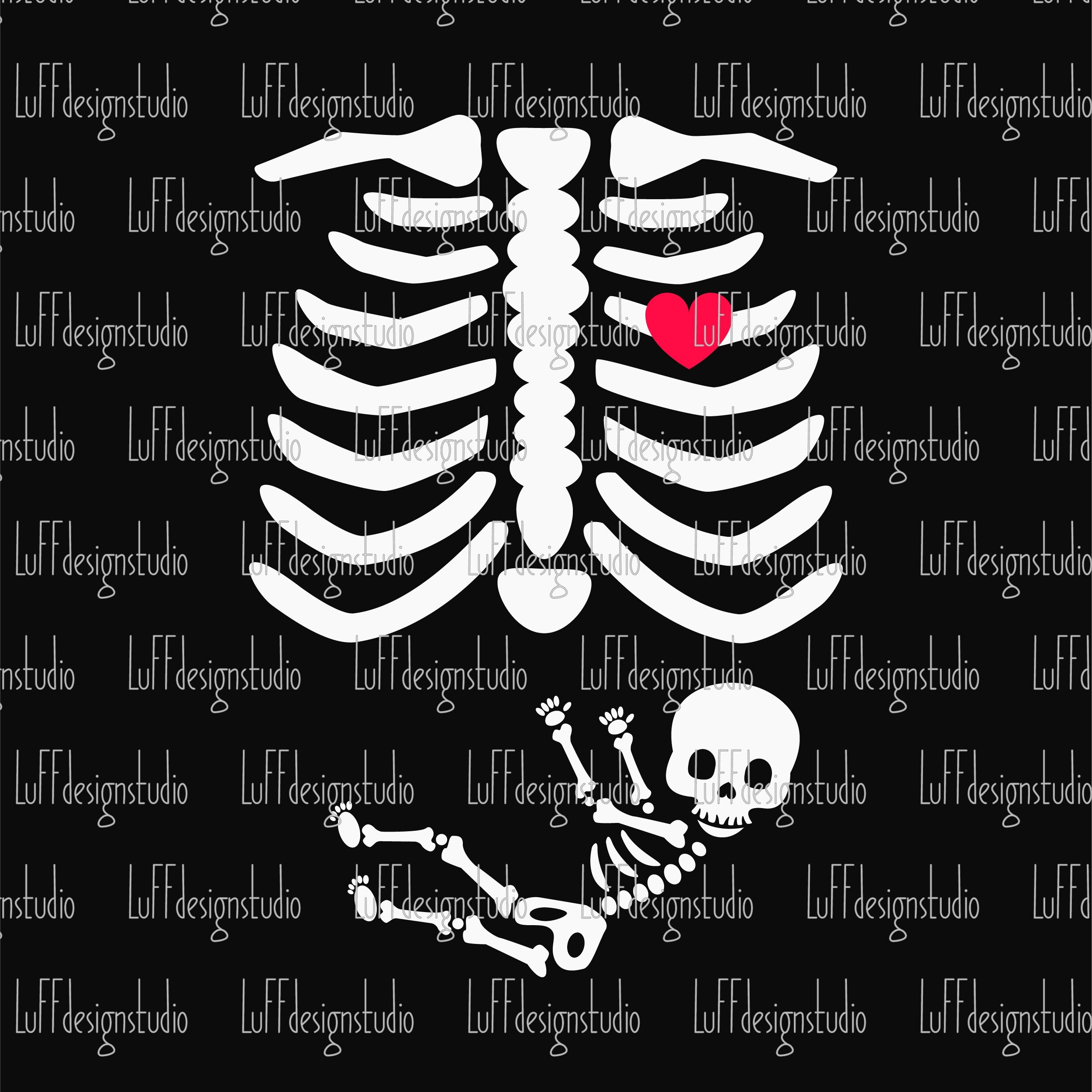 Pregnancy SVG Baby Skeleton SVG Halloween SVG Funny - Etsy