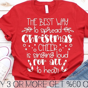 Il modo migliore per diffondere la gioia del Natale SVG, maglietta di Natale divertente SVG, elfo SVG, PNG, file SVG per Cricut, download di progetti di sublimazione