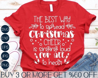 The Best Way to Spread Christmas Cheer SVG, Funny Christmas Shirt SVG, Elf SVG, Png, Svg Files For Cricut, Sublimation Designs Downloads