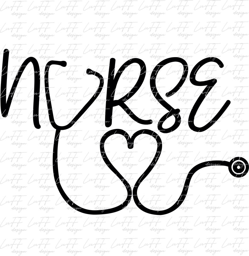 Download Nurse SVG Heart Stethoscope SVG Nurse Life Nursing SVG | Etsy