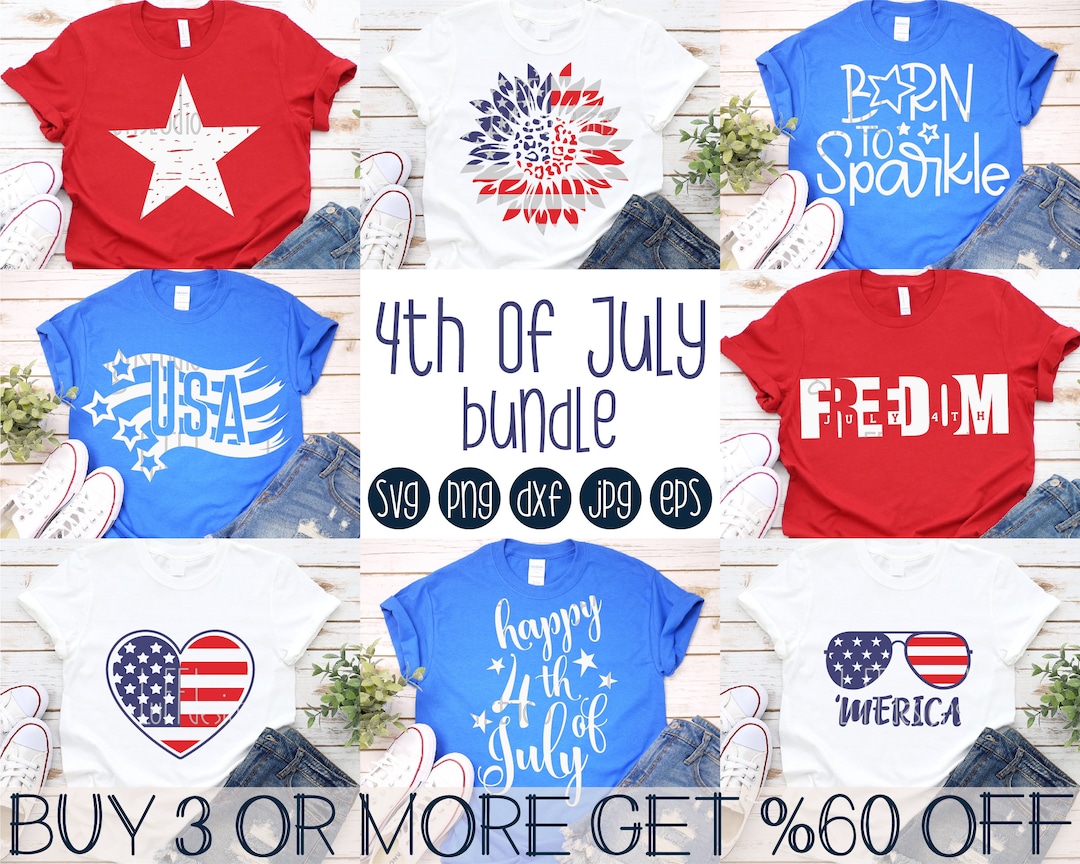 4th of July SVG Bundle PNG, Patriotic SVG, American Flag Svg, Merica ...