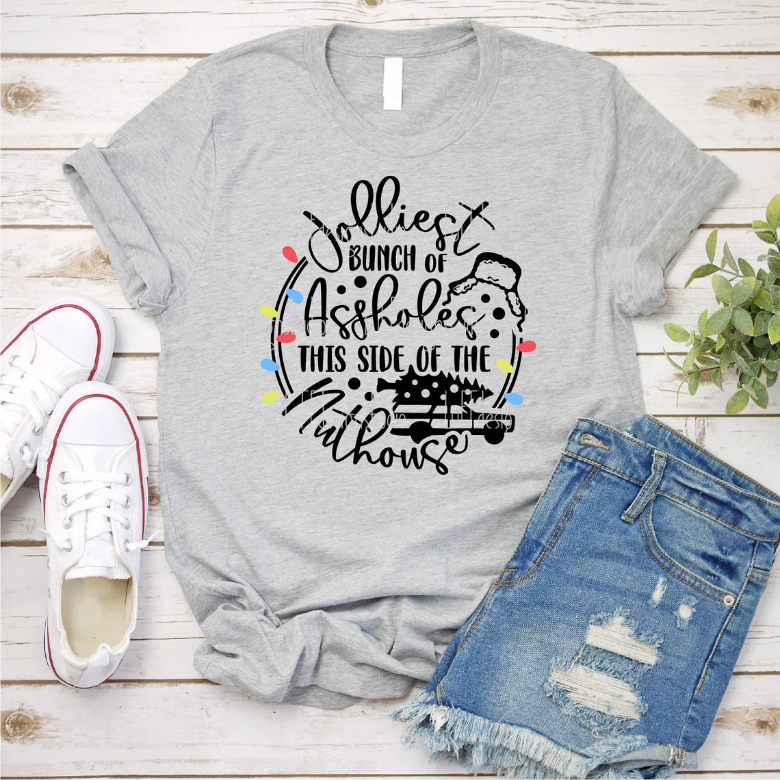 Jolliest Bunch of Assholes SVG, Funny Adult Christmas Shirt SVG ...