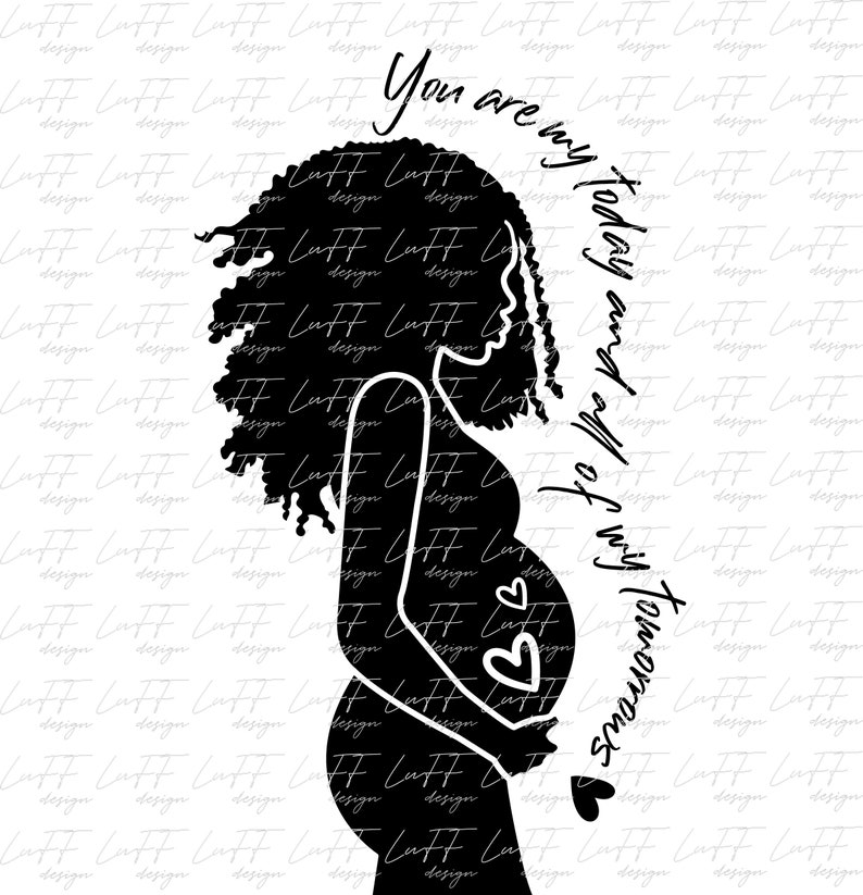 Download Black Mom SVG Maternity SVG Pregnancy SVG Pregnant Svg | Etsy