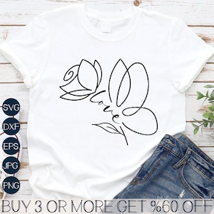 Liebe Schmetterling SVG, Rose SVG, Valentine SVG, Valentinstag Blumen SVG, Herz SVG, Mom SVG, Png, Dateien für Cricut, Sublimation Designs Downloads