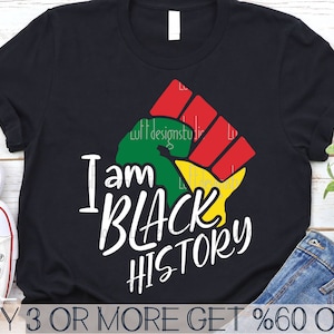 Juneteenth Svg, I am Black History SVG, Fist SVG, Africa SVG, Black Lives Matter, Png, Svg Files For Cricut, Sublimation Designs Downloads