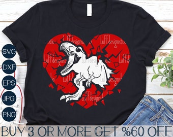 Dinosaur Valentine SVG, Boys Valentine SVG, Kids Valentine SVG, Valentines Png, Dino Svg, Svg File For Cricut, Sublimation Designs Downloads