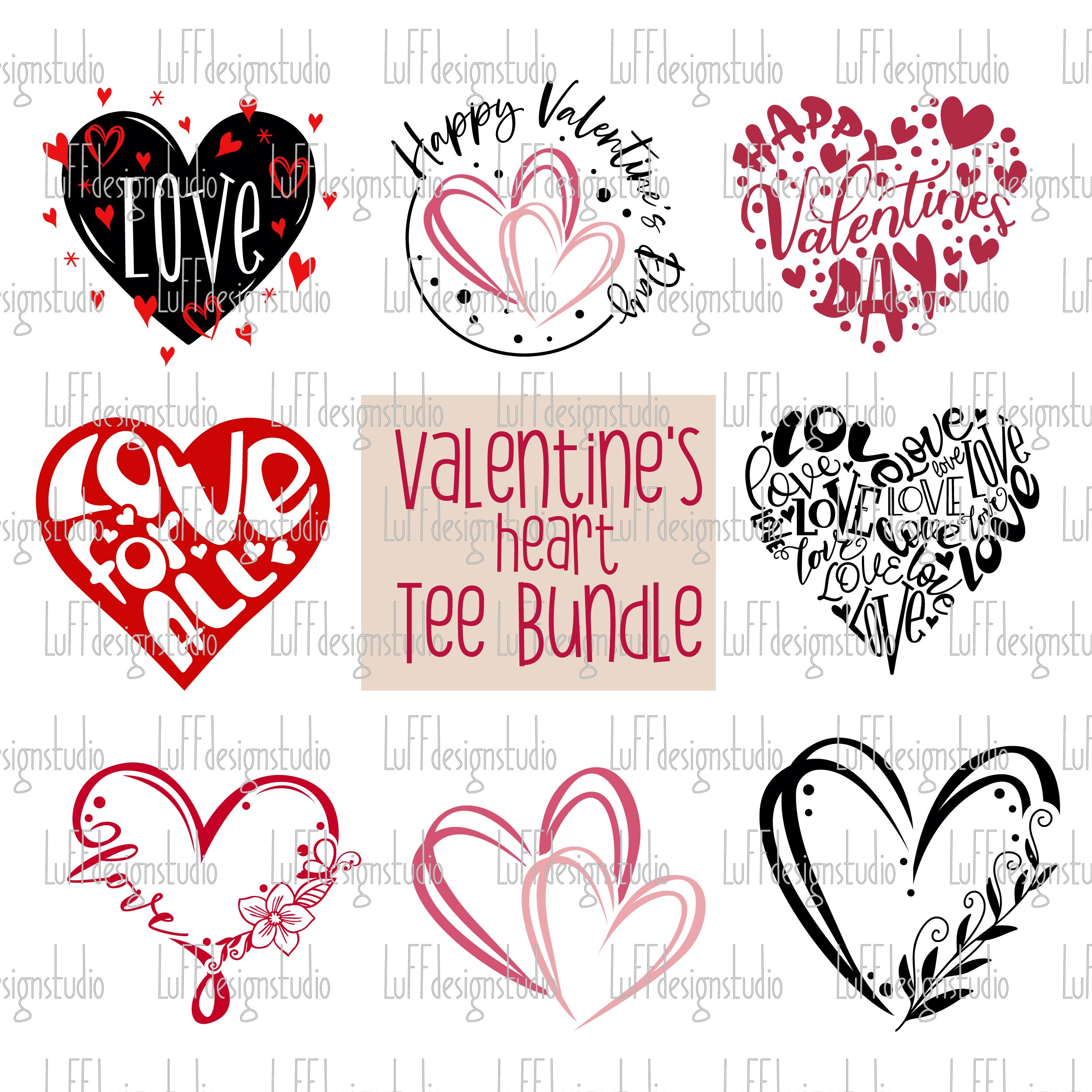 Heart SVG Bundle, Valentine SVG, Love SVG, Valentine Shirt Svg ...