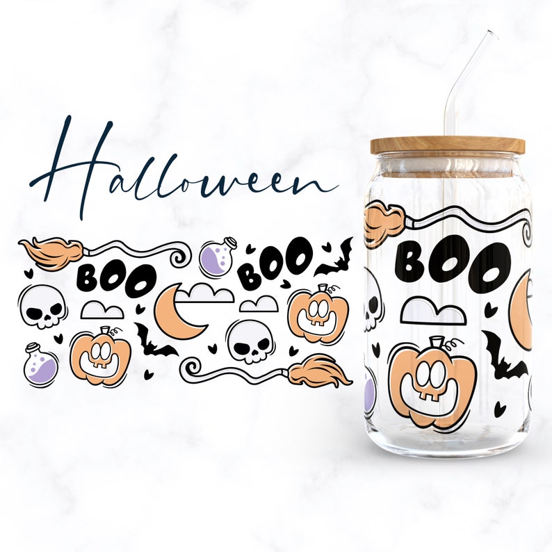 Halloween Libbey Glass SVG Bundle, Skeleton 16oz Beer Can Wrap Svg Png ...