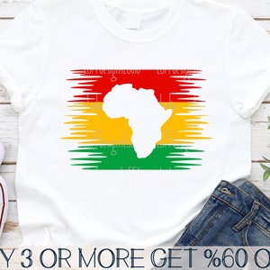 Juneteenth Svg, Bandera de la historia negra SVG, Mapa de África SVG, Black Lives Matter Svg, Png, Archivos Svg para Cricut, Descargas de diseños de sublimación