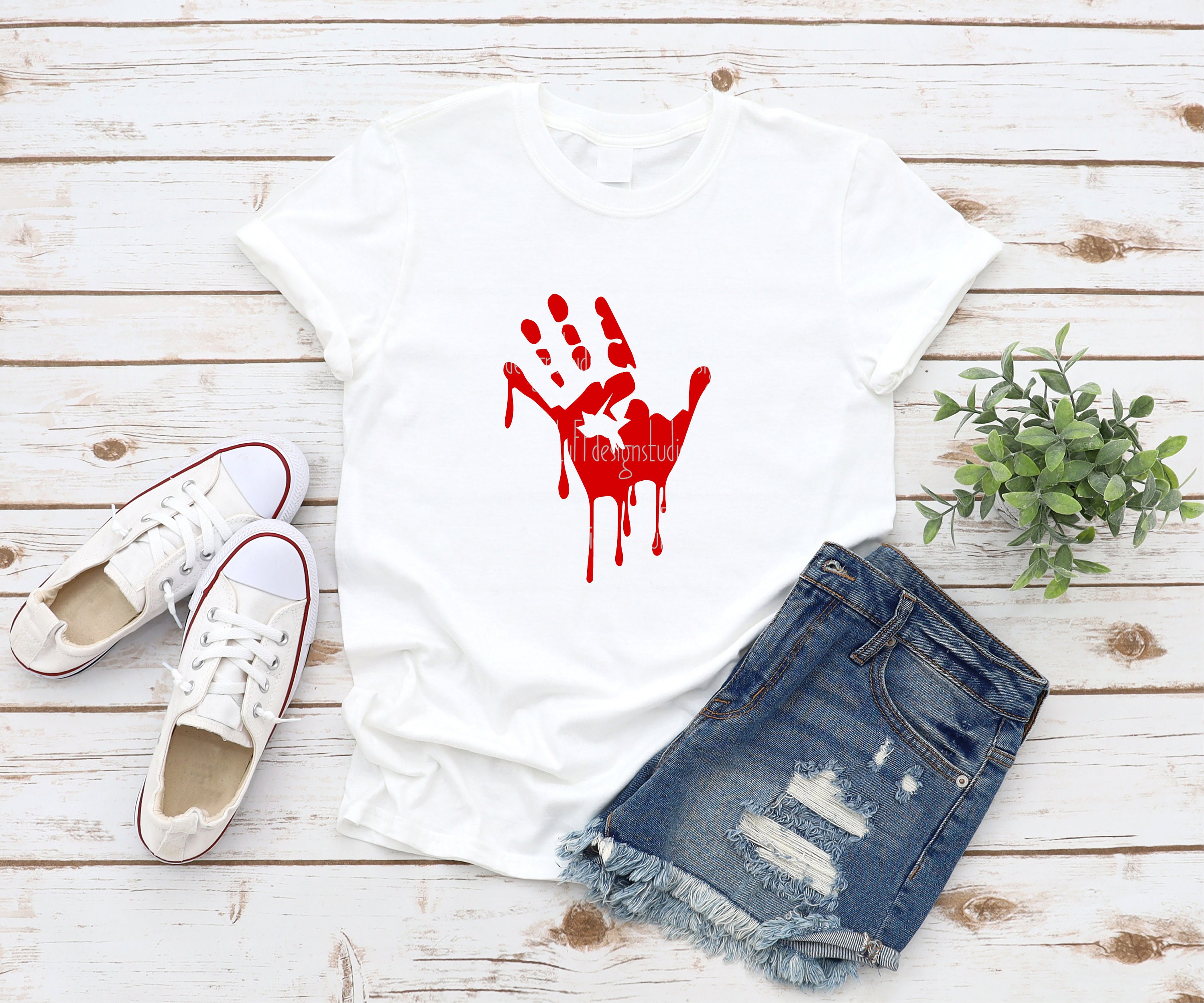 Blood Splatter SVG Halloween SVG Bloody Handprint Drips SVG - Etsy