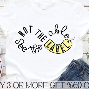 Autisme SVG, Autism Awareness SVG, Autism Ribbon SVG, Not The Label See The Able Svg, png, bestanden voor circuit, sublimatie ontwerpen downloads