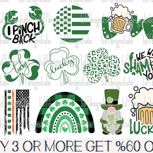 St Patricks Day SVG, Shamrock SVG, Lucky Svg, Gnome SVG, Irish Svg, Clover Svg, Rainbow Png, Files for Cricut, Sublimation Designs Downloads