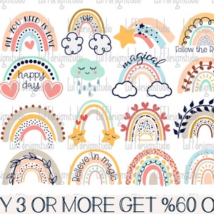 Arco-íris SVG, Páscoa SVG, Boho Arco-íris PNG, Primavera Svg, Pastel Páscoa Arco-íris Svg, Arquivos Baby Svg para Cricut, Downloads de Design de Sublimação