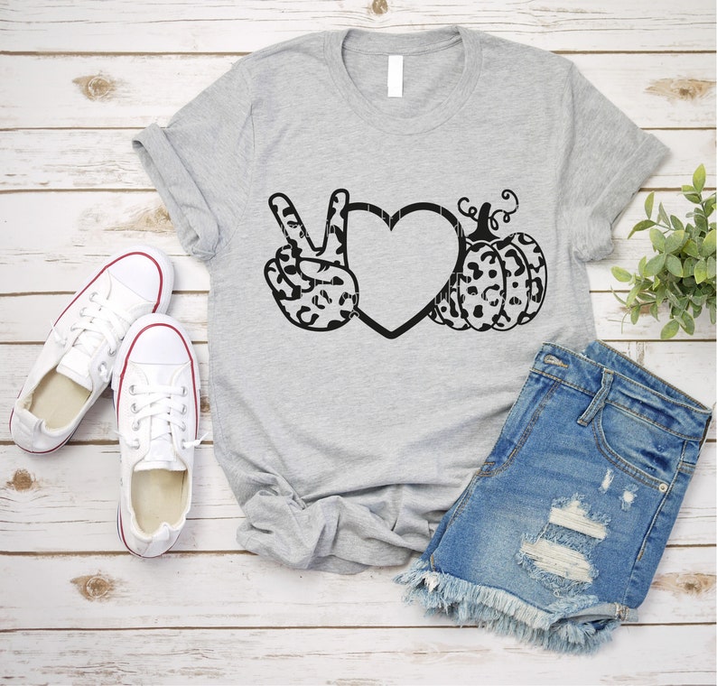 Download Peace Love Pumpkin SVG Leopard Pumpkin SVG Fall Shirt SVG | Etsy