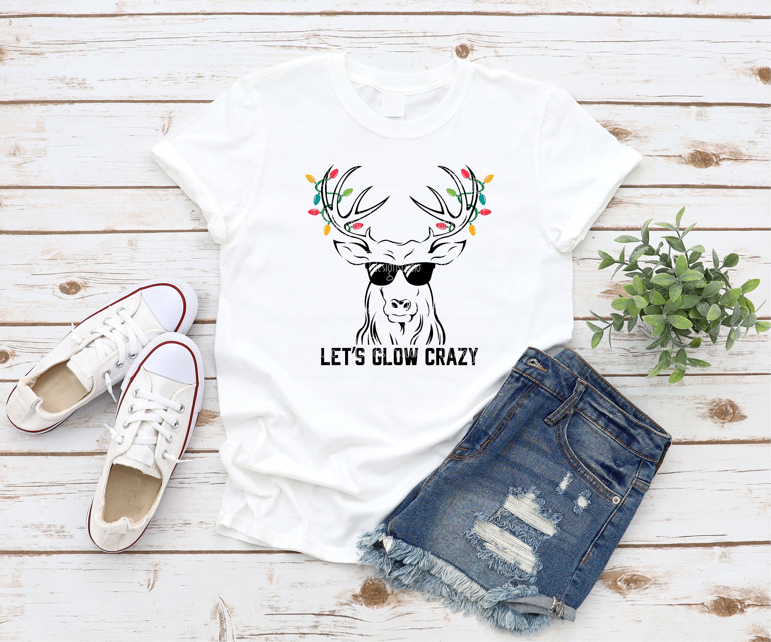 Reindeer SVG Christmas Lights SVG Sunglasses SVG Reindeer | Etsy