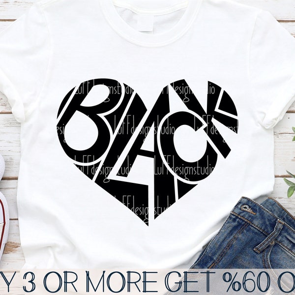 Mlk Svg, Black History SVG, Black Heart SVG, Blm Shirt Svg, Black Queen Svg, Png, Svg Files For Cricut, Sublimation Designs Downloads