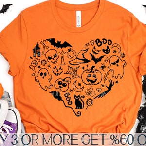 Halloween SVG, Funny Halloween Doodle SVG, Pumpkin SVG, Ghost Svg, Boo Svg, Spooky Png, Svg Files for Cricut, Sublimation Designs Downloads