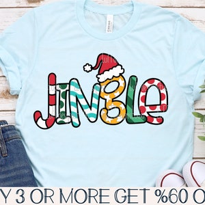 Jingle SVG, Christmas PNG, Candy Cane SVG, Funny Christmas Shirt Svg, Jingle Bells Svg, Svg Files For Cricut, Sublimation Designs Downloads