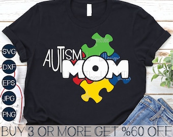 Autism Mom SVG, Autism SVG, Autism Awareness SVG, Autism Puzzle Piece Svg, Autism Png, Svg Files For Circuit, Sublimation Designs Downloads