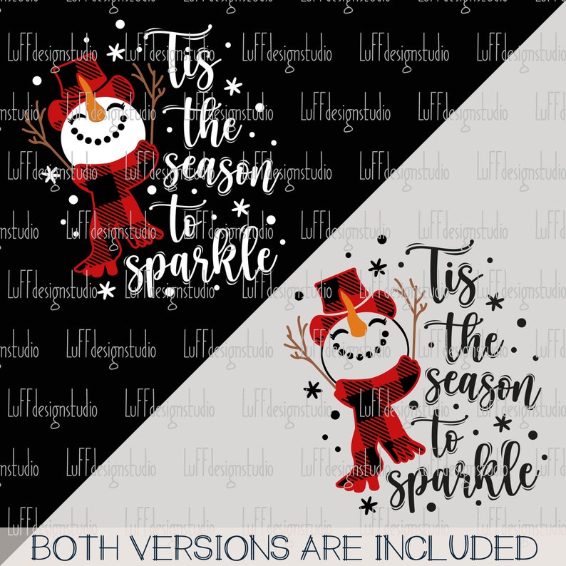 Tis The Season To Sparkle SVG, Snowman SVG, Christmas SVG, Merry Christmas Png, Snowflake, Files For Cricut, Sublimation Designs Downloads image 2