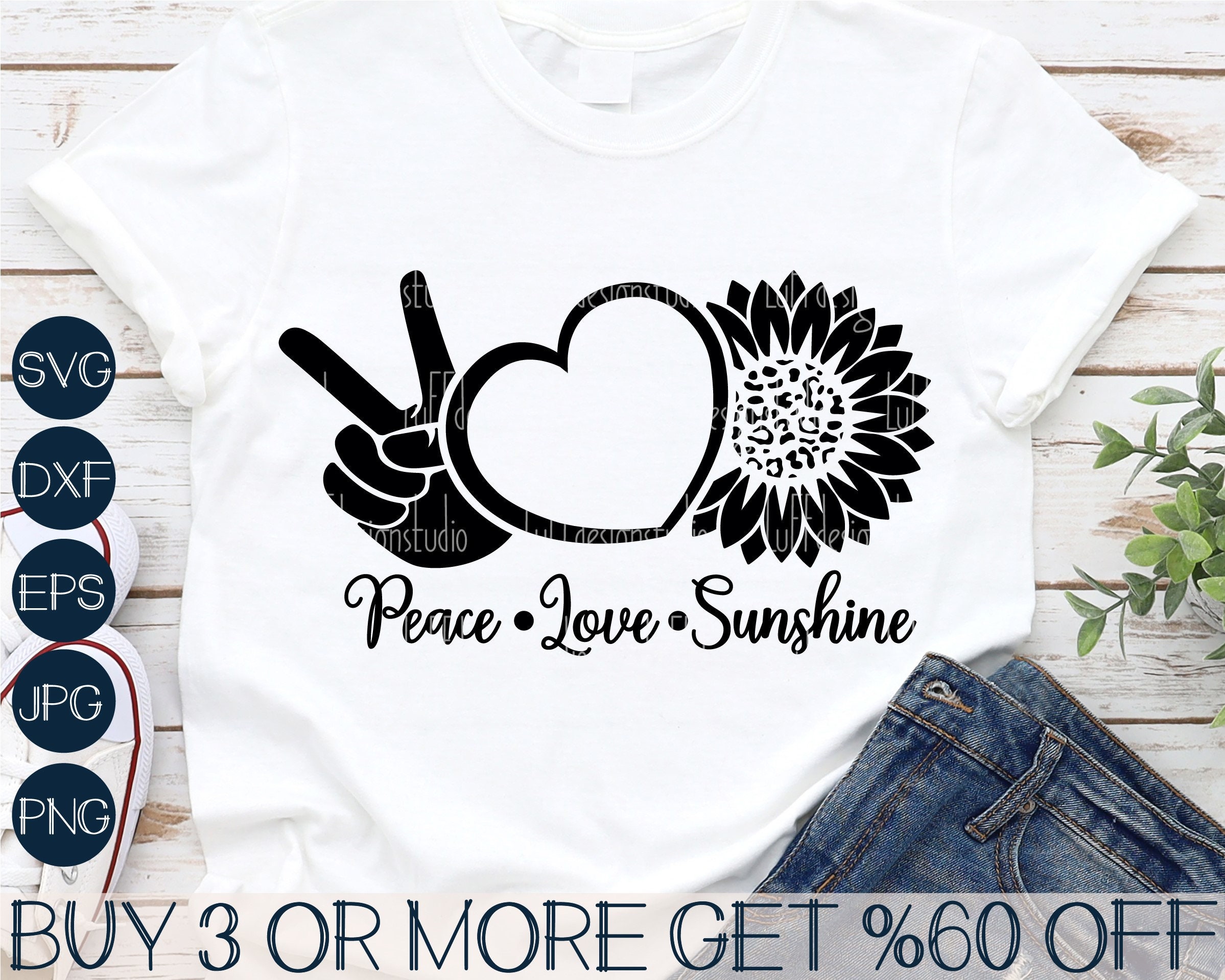 Peace Love Sunshine SVG Sunflower SVG Sunflower PNG You Are Etsy