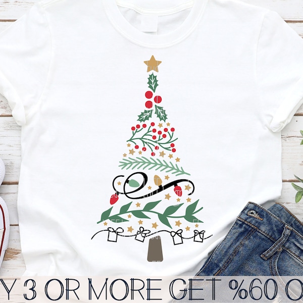 Christmas Tree SVG, Christmas SVG, Christmas Tree PNG, Winter Svg, Merry Christmas Svg, Svg Files For Cricut, Sublimation Designs Downloads