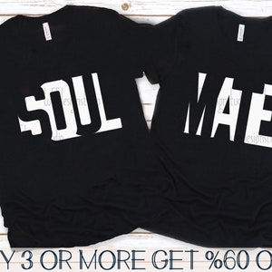 Soul Mate SVG, paren SVG, Valentine bijpassende shirt SVG, de heer en mevrouw Svg, Valentijnsdag Svg-bestanden voor de Cricut, sublimatie ontwerpen downloads