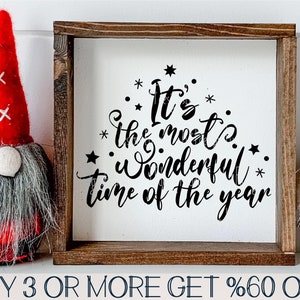 Christmas SVG, It's The Most Wonderful Time of The Year SVG, Quote, Png, Svg Files For Cricut, Silhouette, Sublimation Designs Downloads