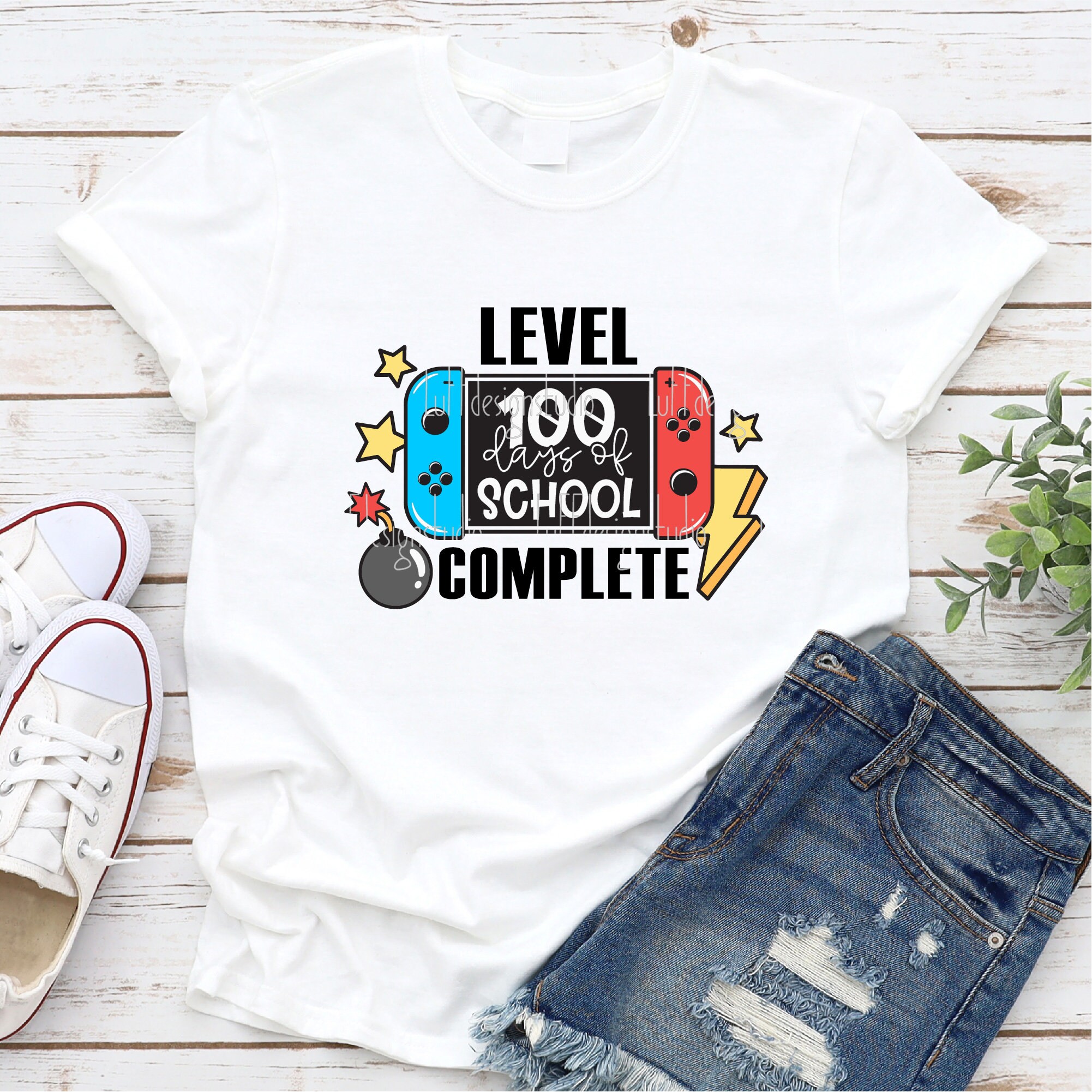 100 Days of School SVG: Level Complete Design (digital Download) - Etsy